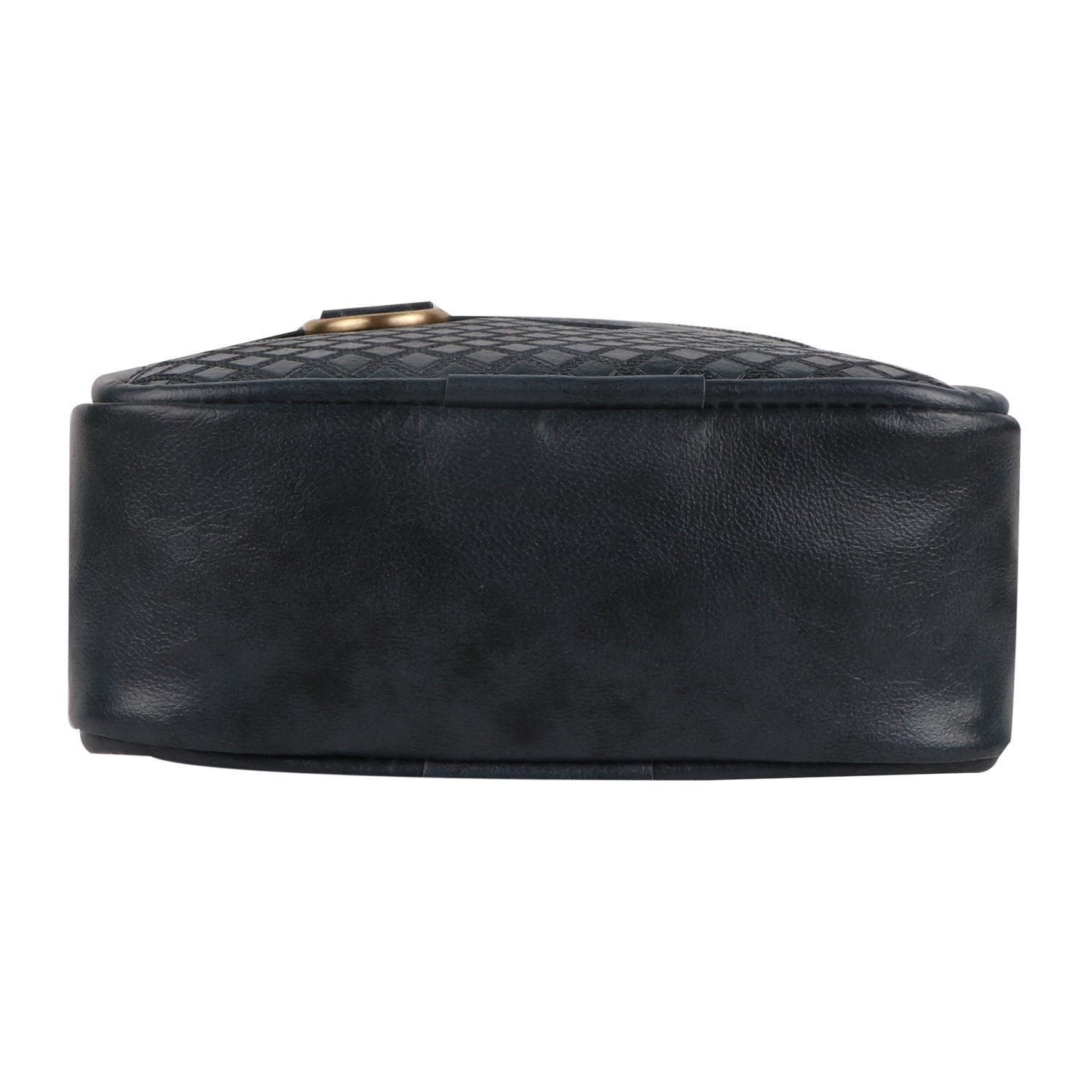 Fashion Twist flower embossed crossbody sling bag in grey