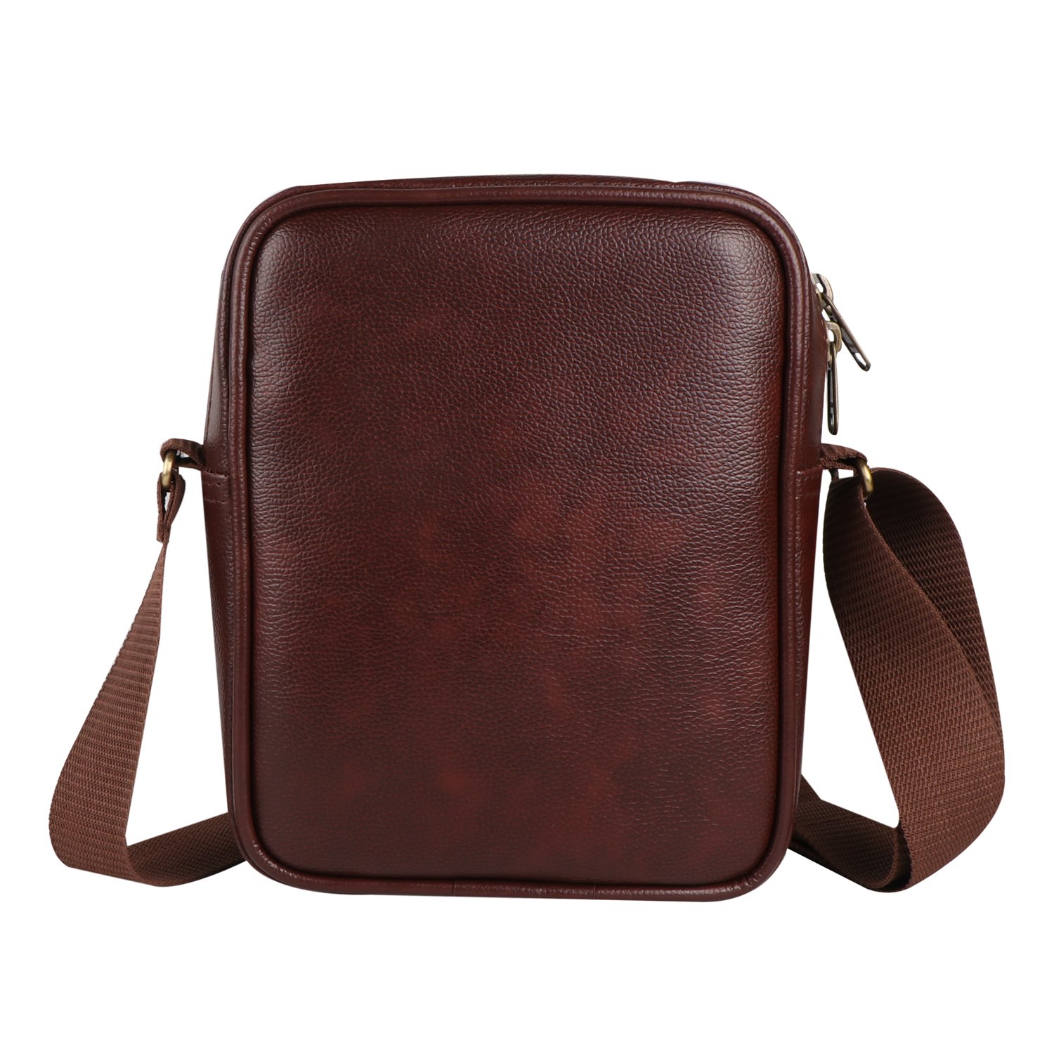 Fashion Twist Pan embossed crossbody sling bag in brown