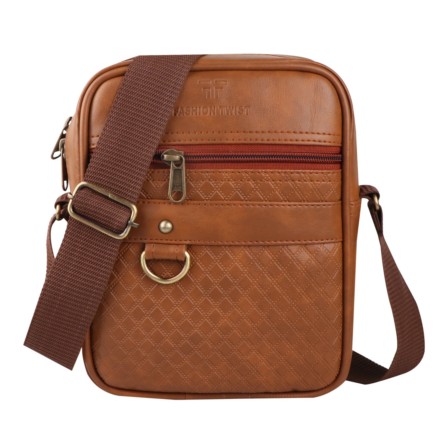 Fashion Twist Small-Barfi tan bag