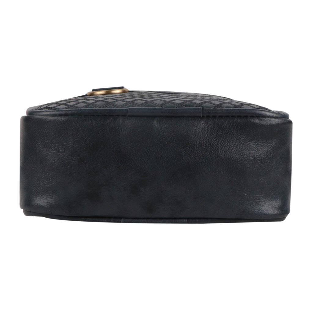Fashion Twist ZGL embossed crossbody sling bag in grey